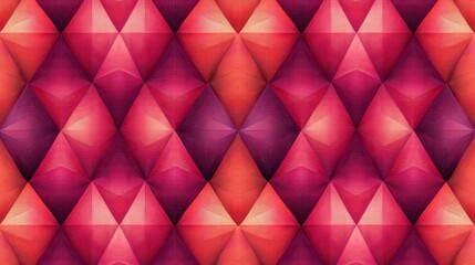 Fototapeta premium Geometric abstract pattern with vibrant red and orange colors and textures