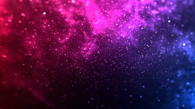 Vibrant cosmic background with pink and purple abstract starry texture