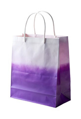 Ombre Purple Paper Shopping Bag