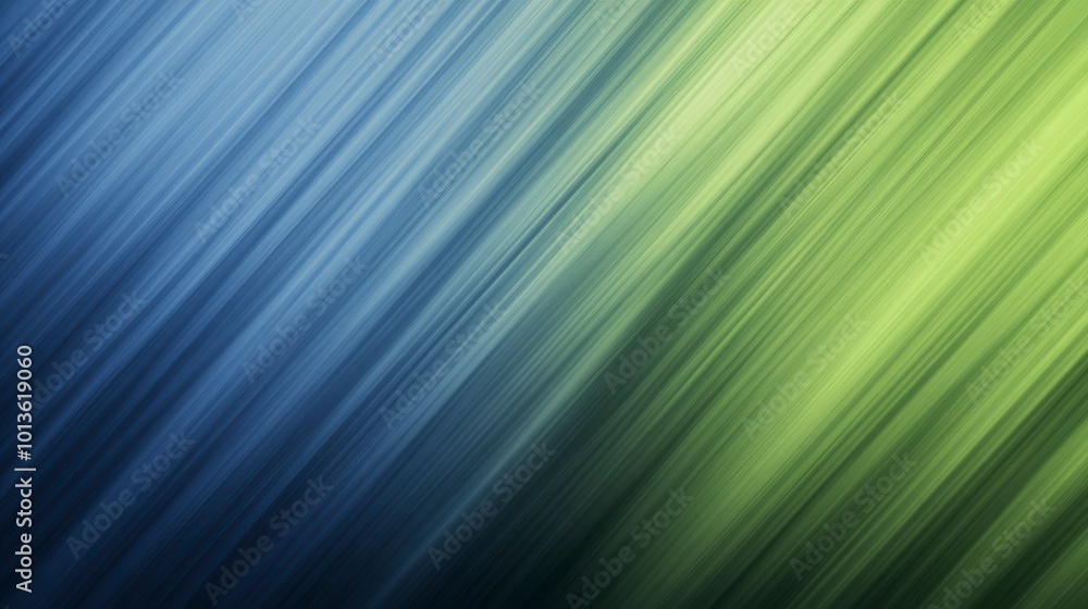 Poster abstract diagonal lines with blue and green gradient pattern