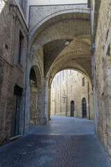 The Arch of Boniface VIII also known as the Arch of the Bishop or of the Bishopric is a medieval overpass located in Rieti, along Via Cintia., Italy
