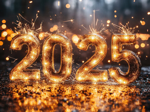 Engaging New Year's Day 2025 animated social media covers pictures with vibrant and dynamic designs to celebrate the new year