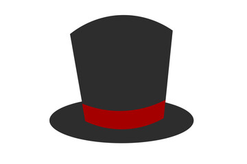 シンプルだけどオシャレな黒いシルクハット