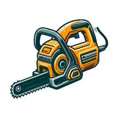 Chain saw vector illustration art work 099