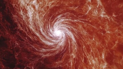 Fototapeta premium A Spiraling Cosmic Vortex with Glowing White Light at its Center