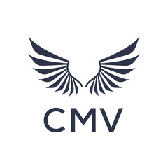 CMV letter logo creative design. CMV unique design
