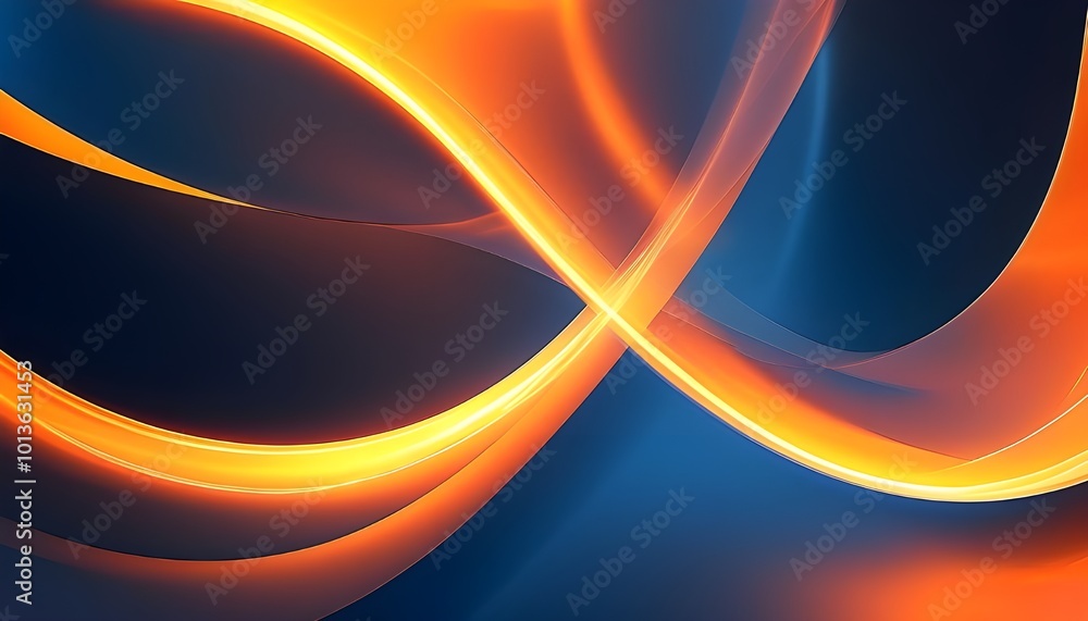 Aufkleber glowing lines swirl in a dynamic, fiery pattern, creating an abstract, energetic backdrop