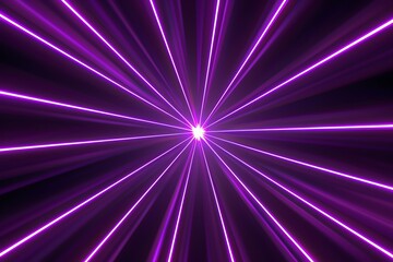 Purple light rays on a black background