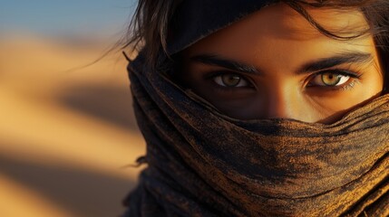 woman in the Sahara desert