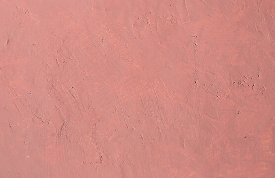 Mediterranean pink terracotta color plaster background