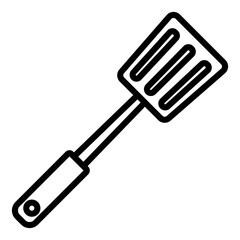 spatula line icon.