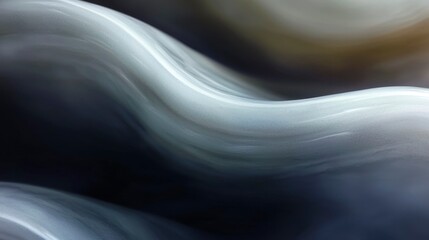 Close-up of a Smooth, Grey, Curved, Textured Surface