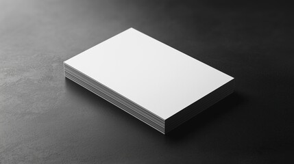 Minimalistic Business Card on Dark Surface