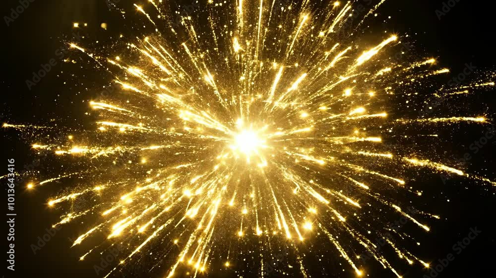 Poster a sparkler bursts against a dark background, creating a bright and dazzling display of light.