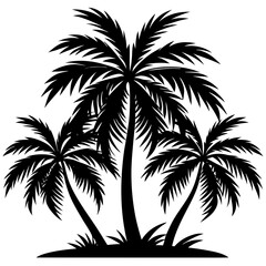 palm trees silhouettes