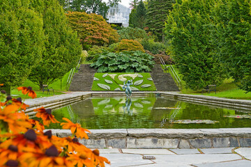 Entry area of the botanical garden of Gothenburg