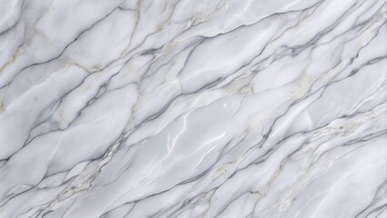 Obraz premium Close-up of a white marble surface with grey and gold veins.