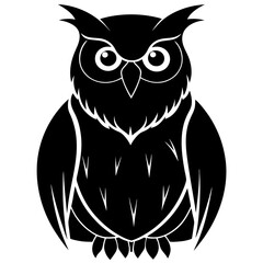 owl on a white background