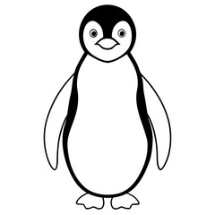 penguin on a white background