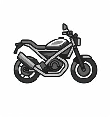Fototapeta premium Beautiful Motorcycle Logo, Motorbike Design for Your Corporate and Business Graphic Resource or Creative Project, Ai Generative