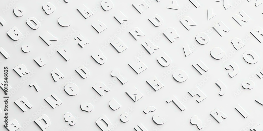 Poster minimalist typographic layout with clean and modern design elements