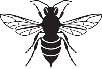 Obraz premium vector silhouette of a hornet Art & Illustration