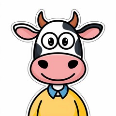 Obraz premium funny cow cartoon