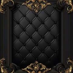 Elegant black and gold abstract design with brilliant glittering stars illuminating the scene