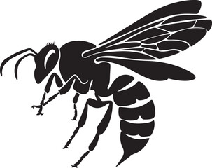 vector silhouette of a hornet Art & Illustration