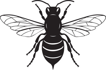 vector silhouette of a hornet Art & Illustration