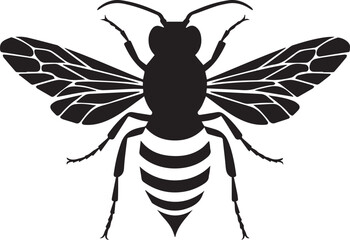 Obraz premium vector silhouette of a hornet Art & Illustration