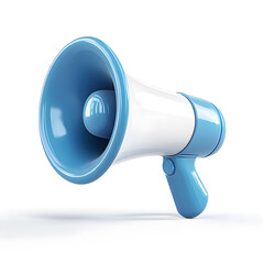 3D Megaphone Icon for Announcement and Communication design