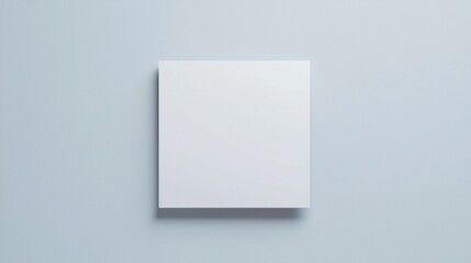 Fototapeta premium Blank White Square Studio Backdrop for Product Display and Photography