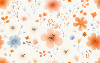 Vintage floral texture art background