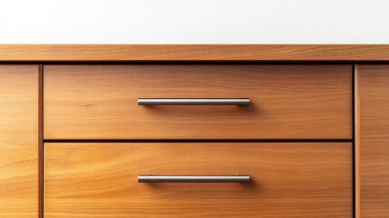 A modular container cabinet with wooden texture and smooth metal handles, photographed on a bright white background, ideal for interior design ideas.