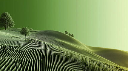 Abstract green farming business technology background