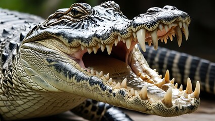 Obraz premium Explore the majestic world of alligators through this high-resolution 8K photography collection. Each image captures the raw beauty, power, and mystery of these ancient reptiles in their natural habit
