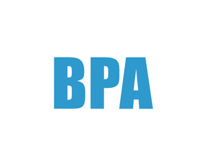 BPA logo design vector template. BPA