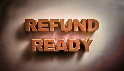 Obraz premium Refund Ready word
