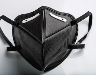 A closeup of a black PM2.5 mask highlights a growing awareness of air pollution and its impact on health.