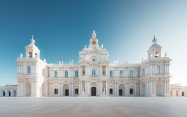 Fototapeta premium Minimalist modern art building space structure