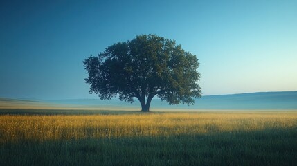 Solitary Tree in a Field