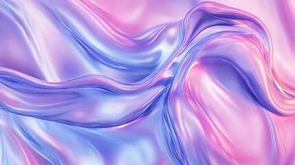 Obraz premium A soft, flowing fabric in shades of pink and blue, creating a dreamy, ethereal atmosphere.