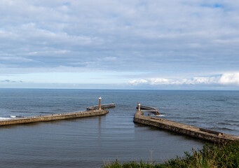 East and West piers of Whitby harbour