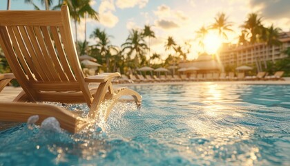 Relax and Unwind by the Pool with Sparkling Water and Sun-Kissed Loungers, Perfect for a Tranquil Escape Immerse Yourself in Luxury and Enjoy the Ultimate Poolside Getaway