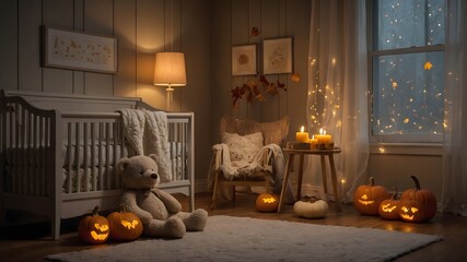 Obraz premium Herbstlich eingerichtetes Kinderzimmer