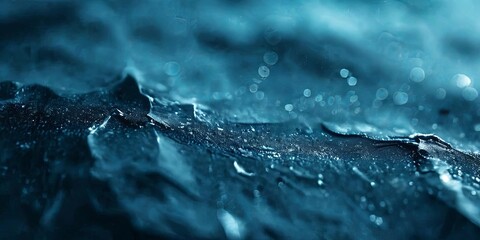 The image is of a body of water with a lot of bubbles and foam