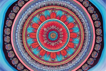 Obraz premium Intricate Mandala Artwork for Enhancing Your Spiritual Meditation Space