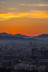 Sunrise over Seodaemun Ansan