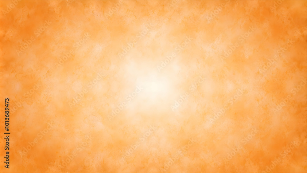 Poster amber radiance: a mesmerizing abstract background featuring a warm, radiant orange glow emanating fr
